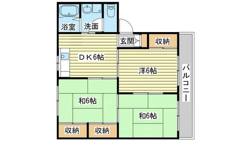 コーポサンライズ【B203号室】の間取り