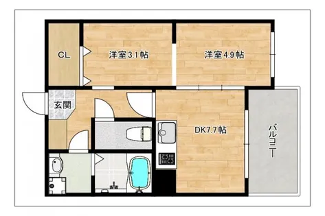 フェイスカミーユ【502号室】の間取り