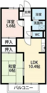 愛知県岡崎市日名本町【アパート】の間取り