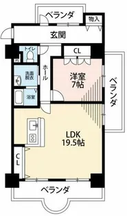 茶臼山ハイツ【501号室】の間取り