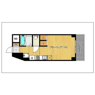シティベール松山【203号室】の間取り