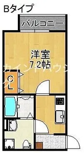 CRASTINE遠里小野【2階】の間取り