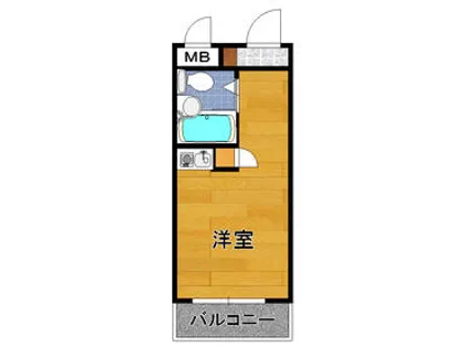 プチメゾン室見【6階】の間取り