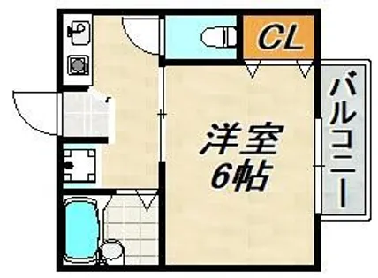 シャンブル・ドゥ・スマ【2階】の間取り