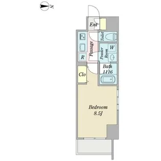 プロシード金山3【0905号室】の間取り