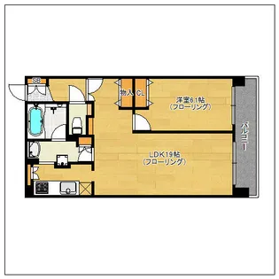 アンピール県庁駅前【2階】の間取り
