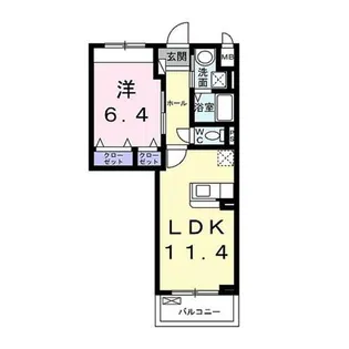 エムアイ ヒルズ【4階】の間取り