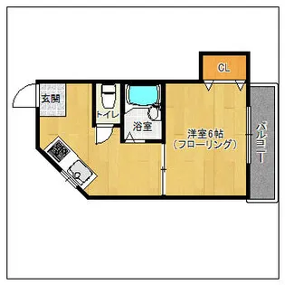 赤坂コーポ【402号室】の間取り