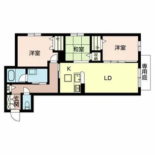 シャーメゾンはりま勝原【1階】の間取り