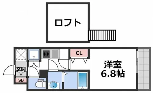 グランパシフィック小路【2階】の間取り