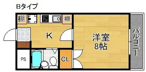 コーポいこい【2階】の間取り