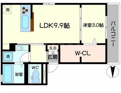 ペガコーン【1階】の間取り