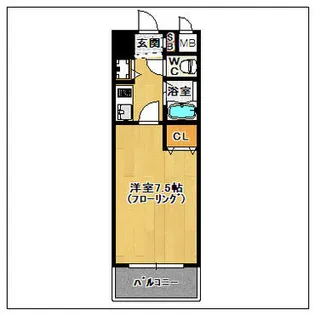 ライオンズプラザ博多駅南【709号室】の間取り