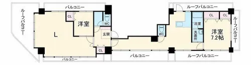 ロイヤル内本町【12階】の間取り