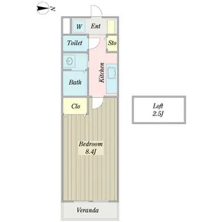 M5elmundo【0305号室】の間取り