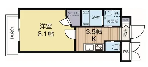 ギャラン御供所【12階】の間取り