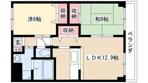 ピュアエクセル【103号室】の間取り