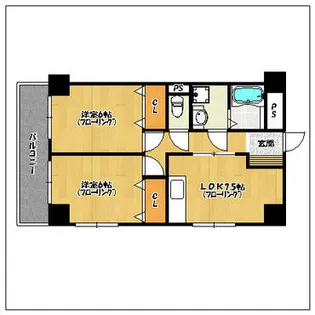 シャンボール藤崎【105号室】の間取り