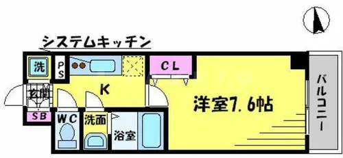 リアライズ門真本町【9階】の間取り