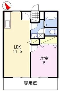 サンライフ森の西【1階】の間取り