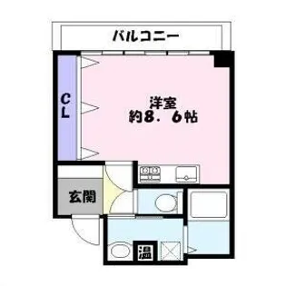 シャトー三和南車崎【3階】の間取り