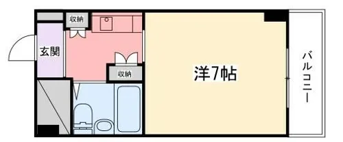 飾磨中村コーポ【4階】の間取り