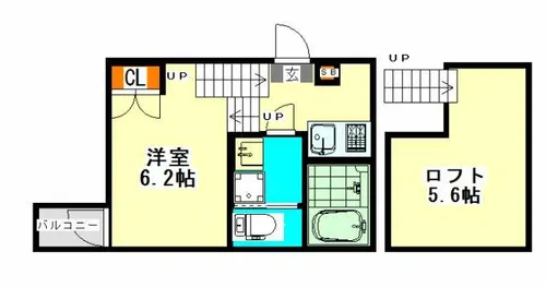 サダルスウド【2階】の間取り