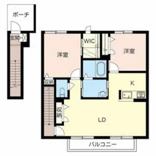 ヴィラーチェH&K【2階】の間取り