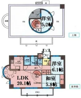 フィールトレイン【3階】の間取り