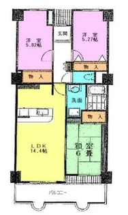 シャトーブランシェ【10階】の間取り