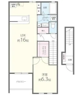 グレイスアニバーサリー西館【2階】の間取り