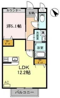 レオントポディウム Ⅱ番館【2階】の間取り