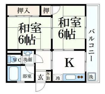 水野マンション【2階】の間取り