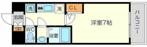 大阪府大阪市東淀川区西淡路1丁目【マンション】の間取り