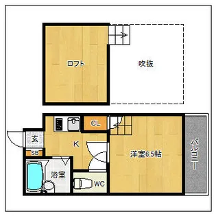 コスモアイリス【203号室】の間取り