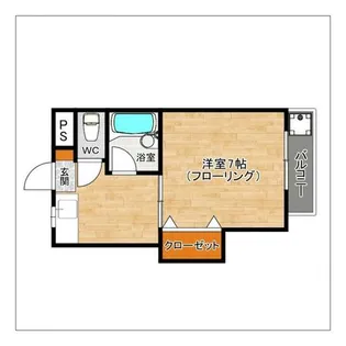 コーポ志賀【103号室】の間取り