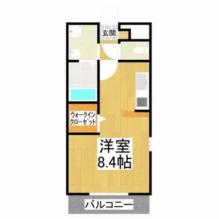 アンプルール光明池【2階】の間取り