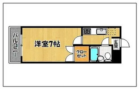 グレイス西新【503号室】の間取り