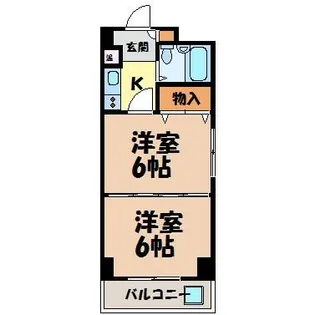 桜マンション【8階】の間取り