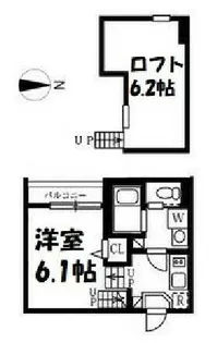 アイワイコート名城公園【1階】の間取り
