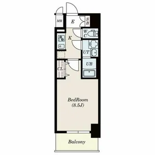 S-RESIDENCE金山West【9階】の間取り