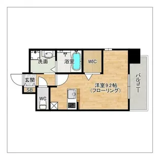 エンクレスト千早【7階】の間取り