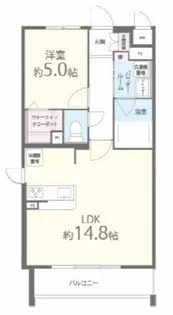 ビジュ ドゥ・メール【1階】の間取り