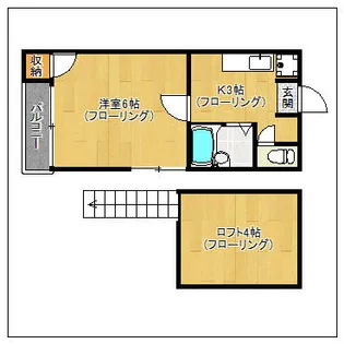 シュノンソー博多【205号室】の間取り