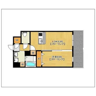 ランドマーク香椎駅前【5階】の間取り