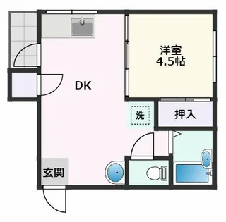 ドルフ山手町【4階】の間取り
