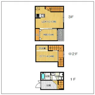 ガレット箱崎【4号室】の間取り