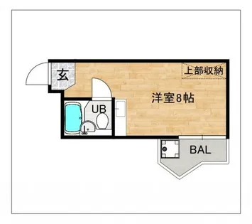PLEAST大橋V【402号室】の間取り