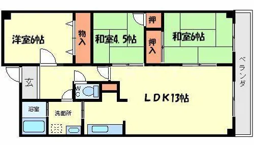 エミネンス辻本2【4階】の間取り