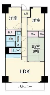 大阪府吹田市上山手町【マンション】の間取り